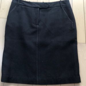 MAX STUDIO SPECIAL EDITION BLACK ZIP FRONT SKIRT Size6
